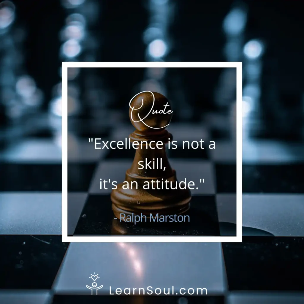 Excellence is not a skill